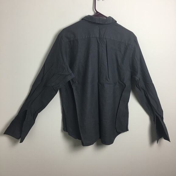 AKA Eddie Bauer Button Down Shirt Gray White XL - Picture 10 of 12